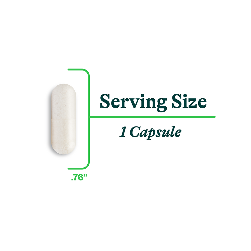 Capsule size .76 inches 