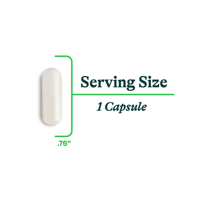 Capsule size .76 inches 