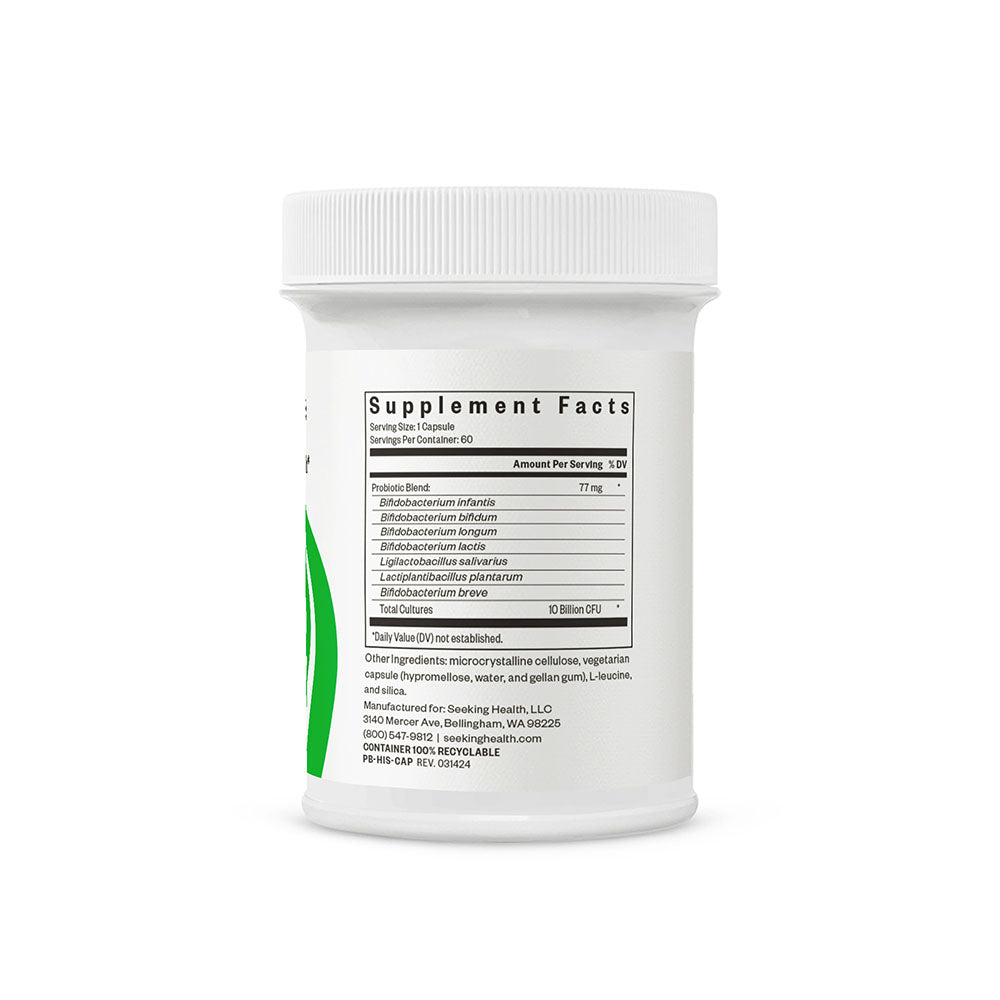 ProBiota HistaminX supplement facts 
